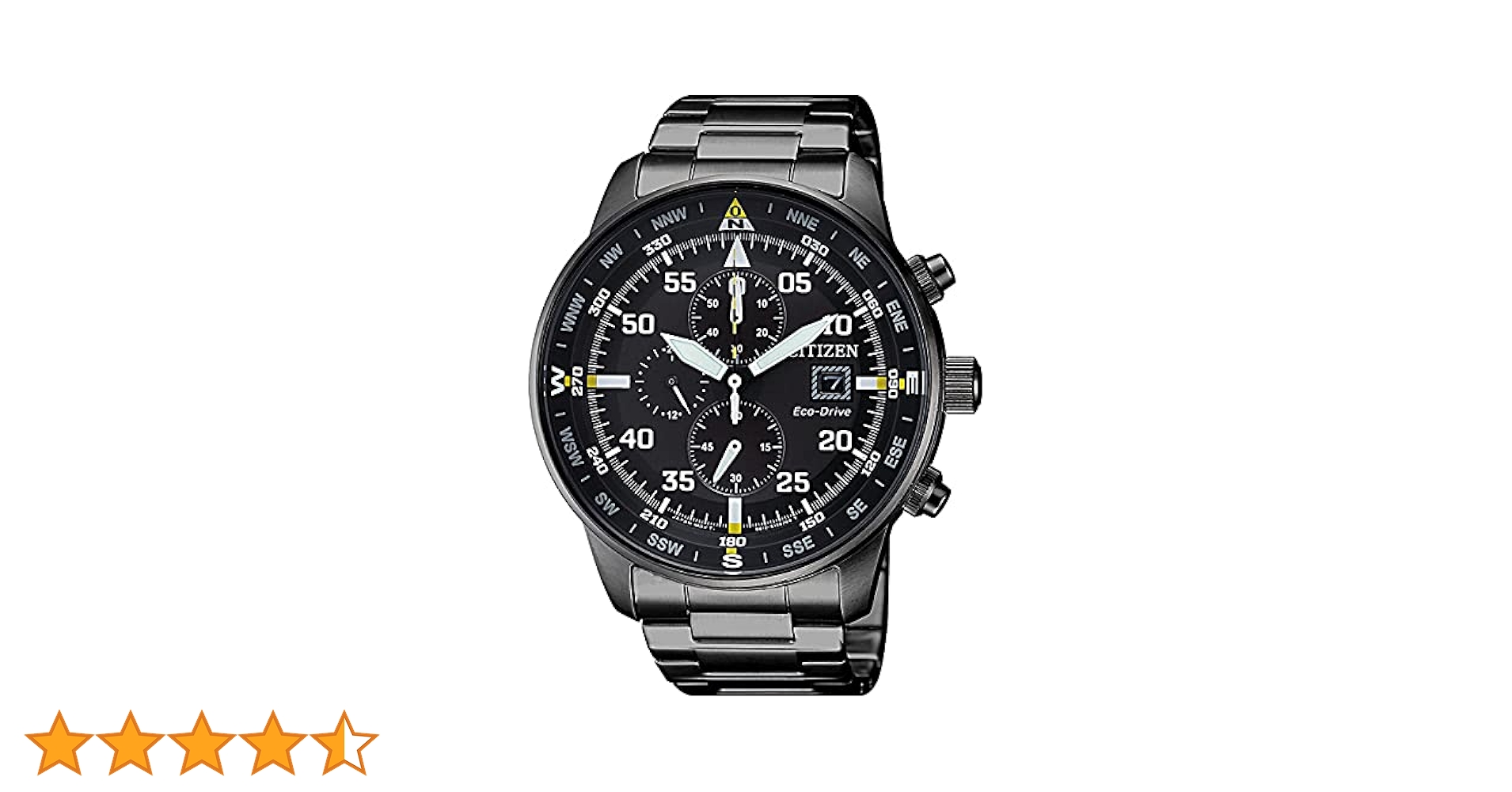 CITIZEN Eco-Drive CA0695-84E Men's Chronograph, Black, One
